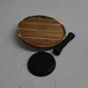 Wood Cake Stand Cake & Cupcake Display for Home & Kitchen Weddings & Birthdays by Bunam, Black