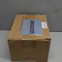 STARSIDE 8 oz Glass Juice Bottles with Lids 12 Pack - Square Reusable Drinking Jars for Juicing, Milk, Kombucha - Includes 1 Bottle Brush, 12 Colored Labels