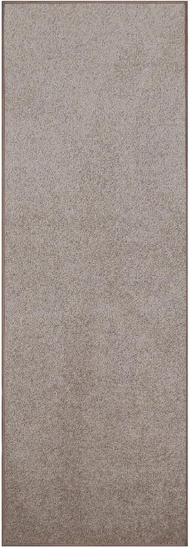 Bright House Solid Color Area Rugs Beige - 2' x 6' Runner, Indoor, Stain & Fade Resistant, Perfect for Living Room, Bedroom, Dining Room, Entryway, Pet & Kids Friendly Rug, Wedding, Made in USA