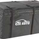 CZC AUTO Hitch Cargo Carrier Bag, 20 cu. ft Waterproof/Rainproof/Weatherproof Cargo Traveling Bag for Car Truck SUV Vans' Hitch Trays and Hitch Baskets, Safe Steady Durable Soft, Black