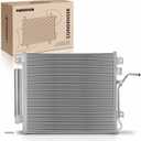 A-Premium Air Conditioning A/C Condenser Compatible with Jeep Liberty 2008-2010 3.7L & Dodge Nitro 2008-2009 3.7L 4.0L, with Transmission Oil Cooler