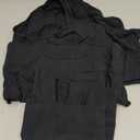 POKARLA Womens Cotton Underwear High Waist Full Coverage Briefs Soft Breathable Postpartum Panties Stretch Underpants (Large, Black02-5pack)