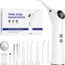 Upgraded Electric Tonsil Stone Remover  High-Precision & Painless Cleaning, Food-Grade Material, 6 Suction Levels | Tonsil Stone Removal Kit with LED Light, Oral Protection & 11 Attachments (Silver)