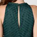 Adrianna Papell Womens Halter Blouson Beaded Gown (Green, US 8)