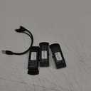 Diydeg 3PCS RC Drone Battery, 3.7V 1800mAh Lithium Battery with 3 in 1 Charging Cable for SG S6 G6 Q6, Remote Control UAV Lithium Battery RC Drone Quadcopter Battery Spare Parts