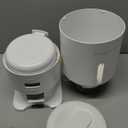 Automatic Cat Feeder - 5L Anti-Clog Cat Food Dispenser Keeps 2-15mm Dry Food Fresh, 10s Voice, 1-6 Meals/Day, Programmable Portions, 180-Day Battery Life, Easy to Clean Auto Pet Feeder for Small Dog (White)