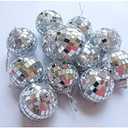 12 Pcs 2 Inch Disco Ball Decoration Hanging Mirror Ornament Bar Party Wedding Christmas Xmas Tree Decorations
