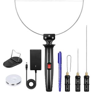 GOCHANGE 4 in 1 Foam Cutter Set, 18W Electric Styrofoam Cutting Tools Kit, 100-240V Hot Wire Cutter Tool With Power Adapter For DIY Craft, Small Cutting Project, Foam Carving & Digging