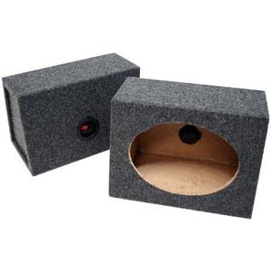 American Sound Connection Car Audio Custom 6" X 9" Sealed Speaker Wedge Gray Carpet Enclosure Unloaded Box