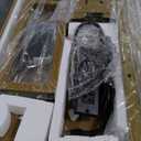 HAUSOURCE LED Bed Frame Full Size with Storage Headboard Platform Bed Frame with 2 Charging Outlets and 2 USB Ports Non-Slip Without Noise Strong Metal Slats Support No Box Spring Needed,White