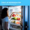 New Upgraded WR55X11132 GE Refrigerator Light Replacement Led Compatible WR55X25754 WR55X26486 WR55X30602 EAP12172918 4590213 AP6261806 PS12172918, No-Include Plastic Cover, 2PCS IN One