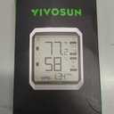 VIVOSUN AeroLab THB1 Wireless Bluetooth Hygrometer Thermometer Indoor, Smart Temperature Monitor, VPD, Digital Humidity Meter, LCD Remote Control & Alert, Data Storage, Dual Channels, Battery Included