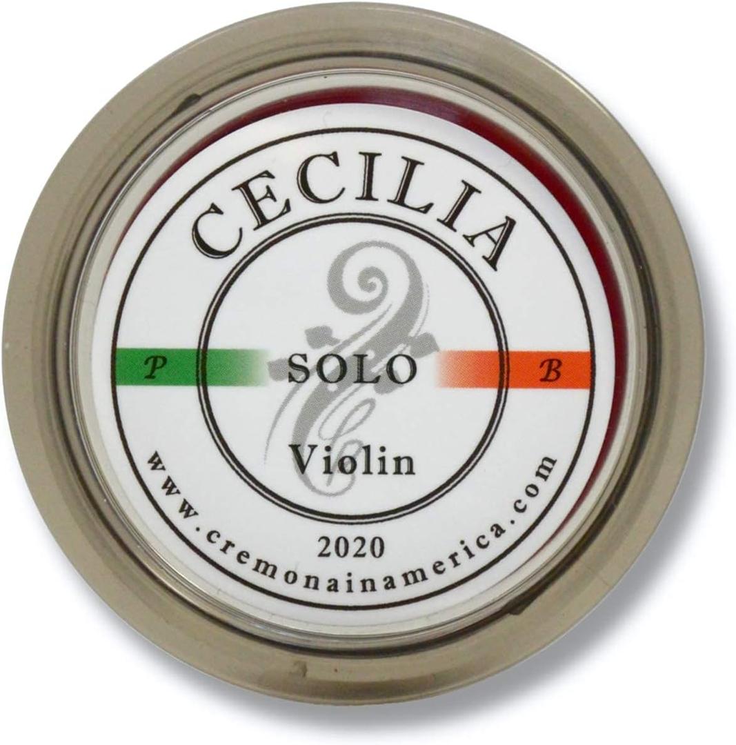 CECILIA ‘SOLO’ Rosin for Violin, Rosin Specially Formulated Violin Rosin for Violin Bows (MINI (Half Cake))