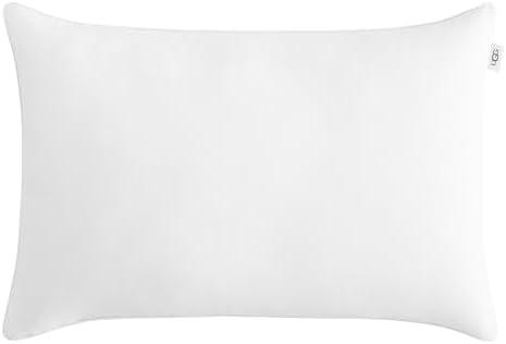 UGG Cooling Pillow Standard Size Luxury Hotel Style for Stomach, Back or Side Sleepers with Washable Cover Hypoallergenic Down Alternative for King Beds, 20-inch x 36-inch, White