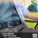 BULLIANT Belt for Men 2Pack,Mens Gift Stretch Braided Web Belt Elastic for Casual Golf Jeans,1 3/8"