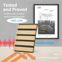 Art3d 2 Wood Slat Acoustic Panels for Wall and Ceiling - 3D Fluted Sound Absorbing Panel with Wood Finish - Oak, 2pcs - 47.223.6in.