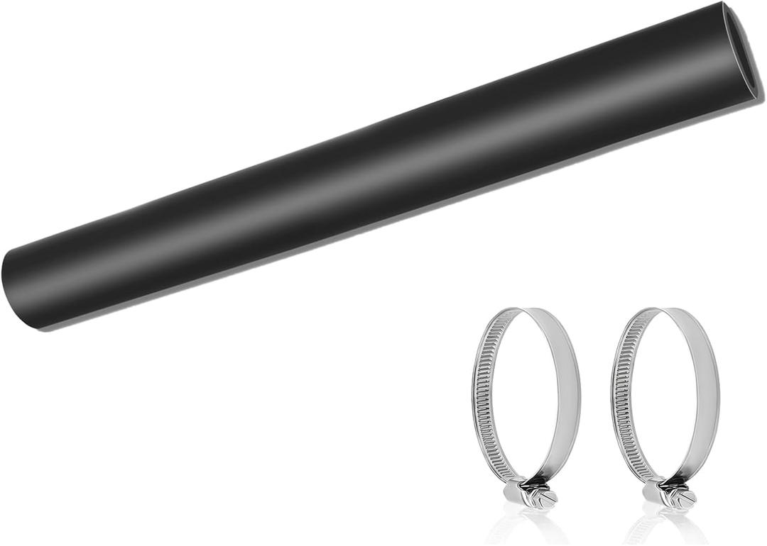 1 1/2" ID Gasoline Fuel Filler Neck Hose with 2 Clamps, Reinforced Gas tank Filler Hose 7 7/8" Length