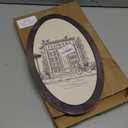 Dilemat Vintage Flower Oval Wall Art Decor,Cottagecore Floral Framed Wall Art, Rustic Country Neutral Flower Shop Oval Wall Hanging Decorations for Home Living Room Shop Decor 14.56x9 Inch