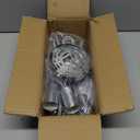 Modern Sputnik Chandelier Ceiling Light Fixtures, 6-Lights 22 Mid Century Industrial Metal Semi Flush Mount for Dining Room, Bedroom, Living Room-Glossy Silver