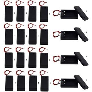 (Pack of 20 9v Battery Holder, 9 Volt Battery Holder with Switch, 9v Battery Case with Switch