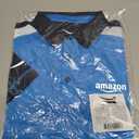 LULY YANG DSP Men's Active Polo - Short Sleeve (Blue, XS)