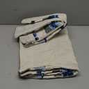 ANRODUO Pack of 2 Boho Decorative Throw Pillow Covers 20x20 Farmhouse Cushion Case Striped Chenille Pillow Cases Square Pillow Covers Accent Neutral Pillowcase for Sofa Couch Bed, Sky Blue Stripe 3