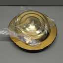 Stainless Steel Communion Bread Plates with Lid, Polished Gold Communion Bread Tray Plate with Cover, Comunion Tray Communion Tray Cover Church Supplies Church Communion Ware Sets