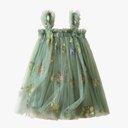 Nileafes Toddler Summer Dress Baby Girl Strap Floral A Line Dress Sleeveless Beach Butterfly Sundress for Toddler Girl 3-6 months