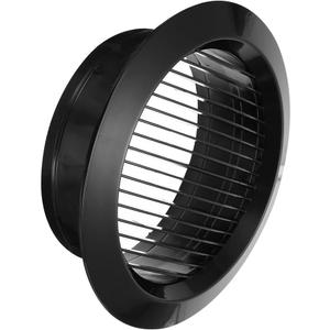 PATIKIL 8 Inch Round Air Vent Cover, Soffit Vents ABS Ceiling Vent Covers Air Vent Louver for Bathroom Kitchen Living Room Ventilation System, Black