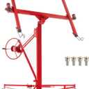 VEVOR Drywall Lift, 16ft Drywall Panel Hoist, Drywall Rolling Lifter of 150lb Load Capacity Lifting Tool, Steel Material with Telescopic Arm & 3 Lockable Wheels, 48 x 192 Inch Plasterboard Size
