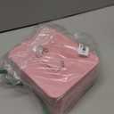 Kyodoled Medium Cash Box with Money Tray,Small Safe Lock Box with Key, Drawer,7.87"x 6.30"x 3.54" Pink