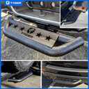 Tyger Auto TG-HS8U81238 Hitch Armor Compatible with Vehicles with 2" Hitch Receiver | Textured Black | Hitch Step | Rear Bumper Guard Protector | with Pin Lock and Stabilizer