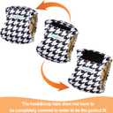 Langsprit Male Belly Bands for Dogs (Pack of 3) - High Absorbing Dog Wraps Male Washable - Reusable Male Dog Diapers (Large, Black and White)