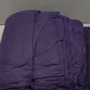 Buryeah 10 Pcs Fleece Blanket Bulk Soft Warm Fleece Blankets Cozy Lightweight Throw Blankets Plush Pet Throw Blanket for Home Bed Sofa Office Wedding Gifts Travel(50" X 60",Purple)