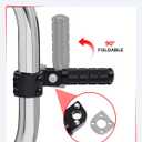 Benlari M8 Motorcycle Pegs CNC Foldable Footpegs Non-slip Footrest 1-1/4in 32mm Fit for Mini Bike Dirt Pit Bike Electric Car Motorbike Suzuki Kawasaki Honda Yamaha Aprilia Black