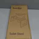 Beinilai Foldable Toilet Stool,7 Inches Poop Stool for Bathroom,Bamboo Toilet Stool Squat Adult,Potty Stool with Anti-Slip Strip