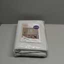 MIULEE Linen Texture 90 Inches Curtains for Bedroom 100% Blackout Thermal Insulated Grayish White Grommet Darkening Curtains for Living Room Nursery 52x90 Inch (2 Panels)