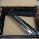 18x18 Bolted Structural Steel Mounting Brackets for underbody Truck Tool Box, Set of 3- Black