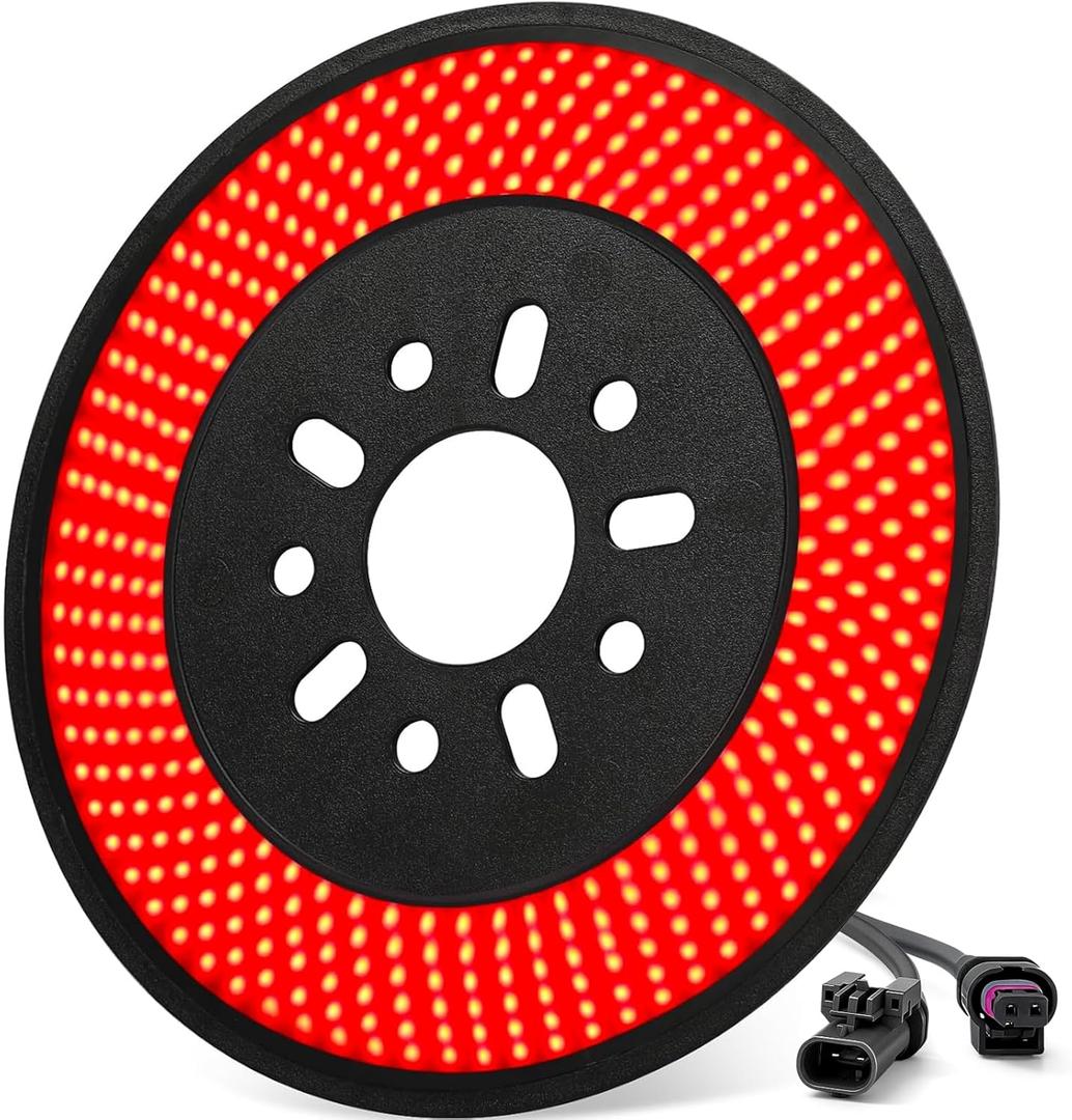 Spare Tire Brake Light for 2018-2026 Jeep Wrangler JL JLU, 405PCS LED Super Bright 3rd Third Brake Light, Plug-N-Play Wheel Lights, Rear Brake Tail Light for Jeep Wrangler JL JLU Accessories