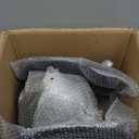 HUDABAIDI Side Coffee Table Set, Living Room Small Round End Table, Metal Nesting Tables Pedestal Tables Sofa Side and Bedside Console Table, Matt Black (Black)