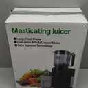 Cold Press Juicer, 5.5inch Wide Feed Chute Juicer Machine, Slow Masticating Juicer for Whole Vegetables & Fruits, Black