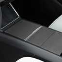 TPARTS Suede Center Console Wrap Cover for Tesla Model Y Juniper(2025-2026)/Model 3 Highland(2024-2026), Anti-Scratch Center Console Cover Interior Protector Accessories