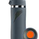 Gatorade 'Overtime' 32oz Stainless Steel Water Bottle, Twist Cap, Grey