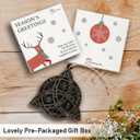 Celtic Knot Christmas Ornament 2025 - Irish Gifts for Women Men, Celtic Gifts for Family Friends Neighbors, Wooden Ornaments for Christmas Tree Decorations, Holiday Hanging Celtic Knot Decor