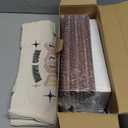 Extguds 6 Player Rummy Cube Game Set, Classic Large Tiles Rummy Cube Game, with 6 Wooden Racks/Trays, 160 Rummy Tiles, Portable Canvas Bag, 1 Timer, 1 Storage Bag,for Family and Party