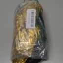 Black Gold Heart Balloons, Foil Bow Balloons, 10Pcs 18 Inch Heart Shaped Balloon and 38 Inch Helium Gold and Black Bow Foil Balloon for Birthday Valentines Baby Shower Wedding Anniversary Decor