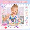 Butterfly Diamond Painting Kit with Frame, Gem Art for Kids DIY Craft, 8.5 x 8.3 inches
