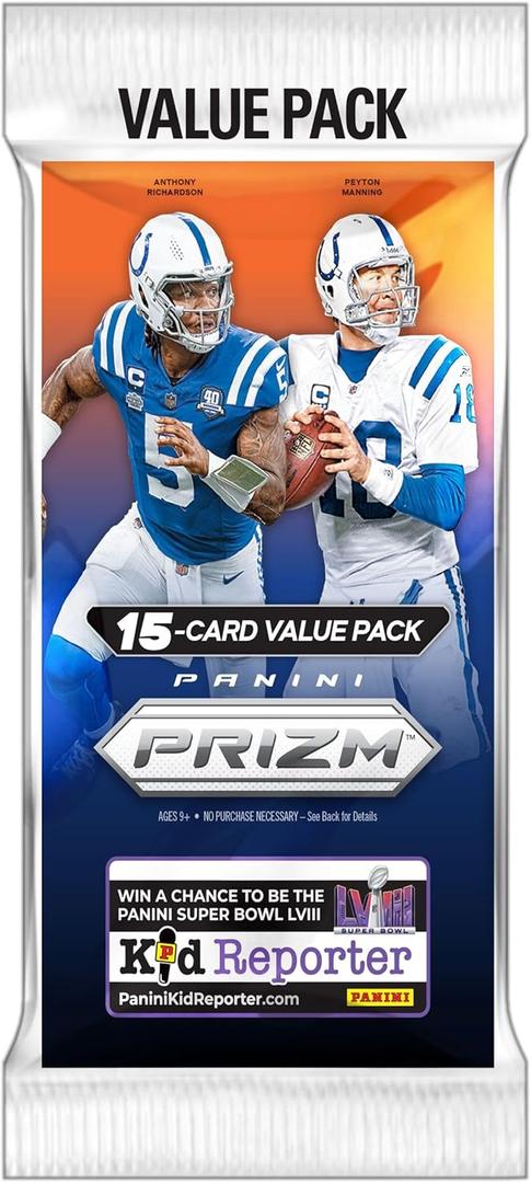 NFL Panini 2023 Prizm Football Trading Card VALUE Box [15 Cards]