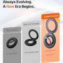 TORRAS 2025 Flagship Magnetic Phone Grip Ring Holder Kickstand [2-Sided Magnetic] [360 Rotation] Fit for MagSafe Accessories for iPhone 17 16 15 14 13 12 11 Samsung, Google, Black
