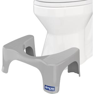 Squatty Potty The Original Bathroom Toilet Stool, Curve Lightweight with Sleek and Modern Design, Gray, 7"